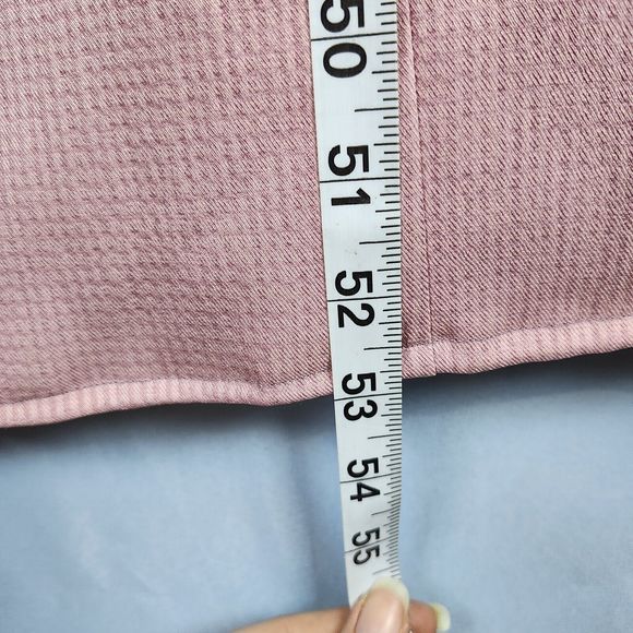 AGIBA Button Front Abaya Jilbab Trench Coat Duster Dusty Rose Satin Lined EU 48 - Picture 10 of 16